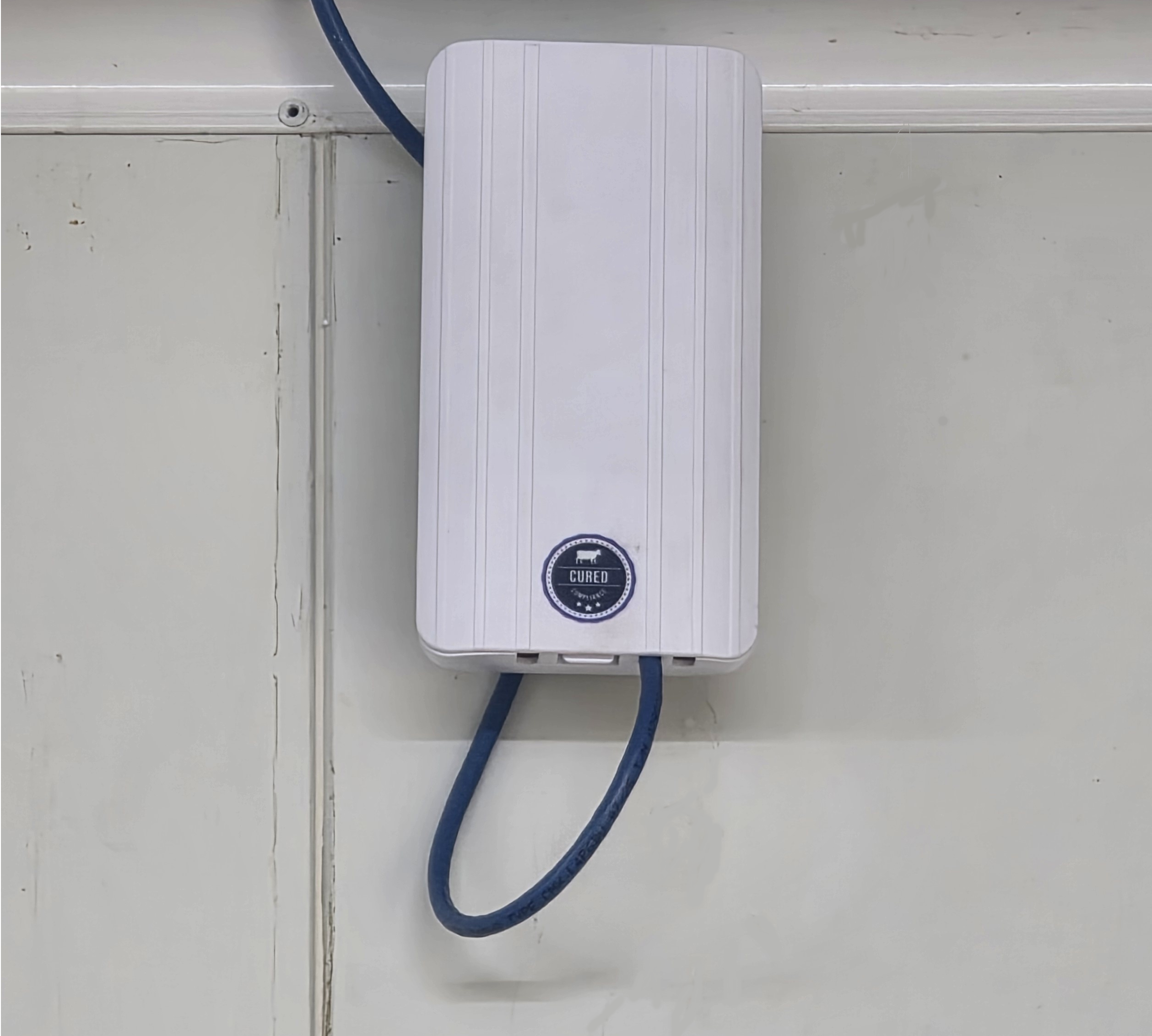 BLE sensor installed in commercial fridge